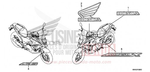 MARQUE/RAYURE NC750XDJ de 2018